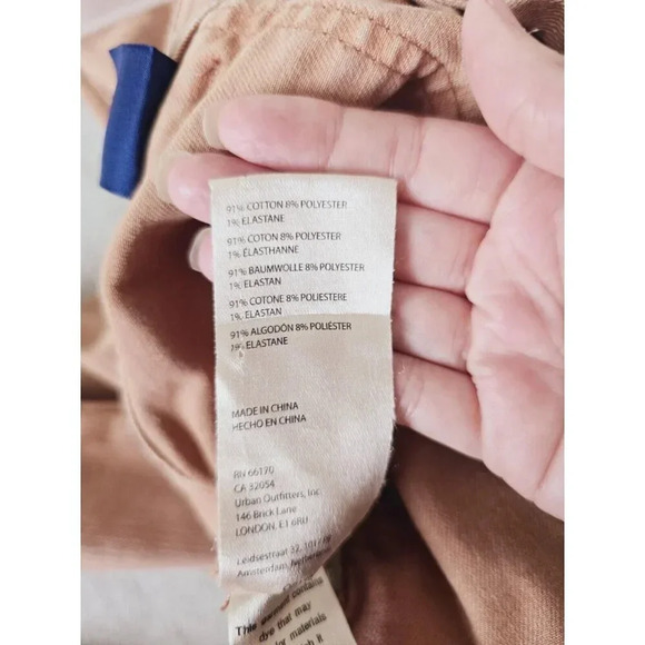 Pilcro Anthropologie Bronze Boho Low Rise Icon Faded Flared Y2K Cotton Jeans 28 - Picture 12 of 14